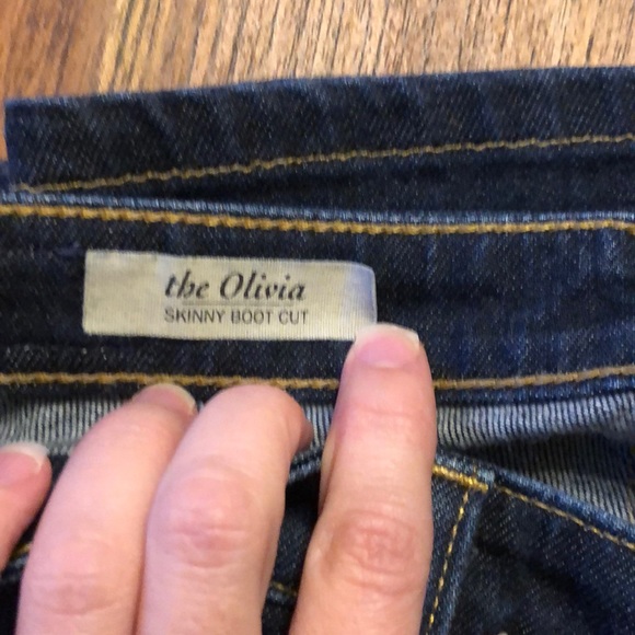 AG Jeans Olivia boot cut 25R 0 dark denim - Picture 4 of 6